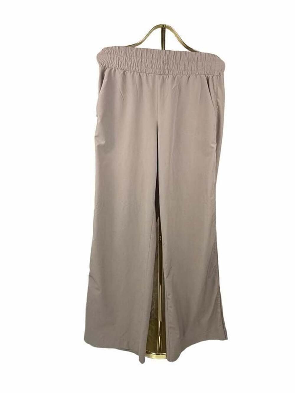 Spanx On The Move Wide Leg Pant Size S Beige Casual Trousers